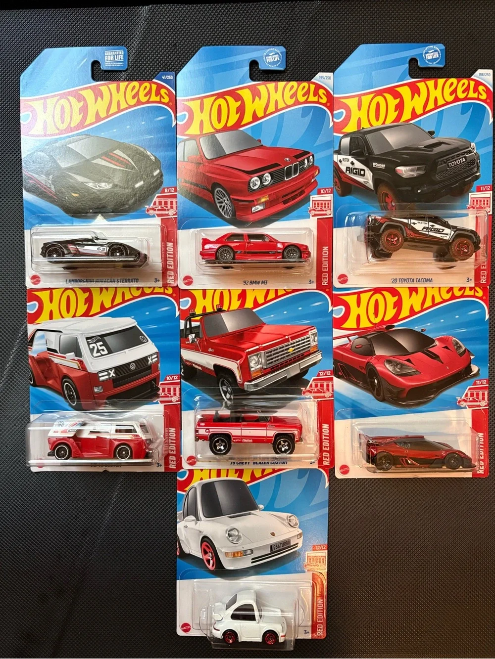 Hot Wheels Red Edition Target Exclusive 7 cars
